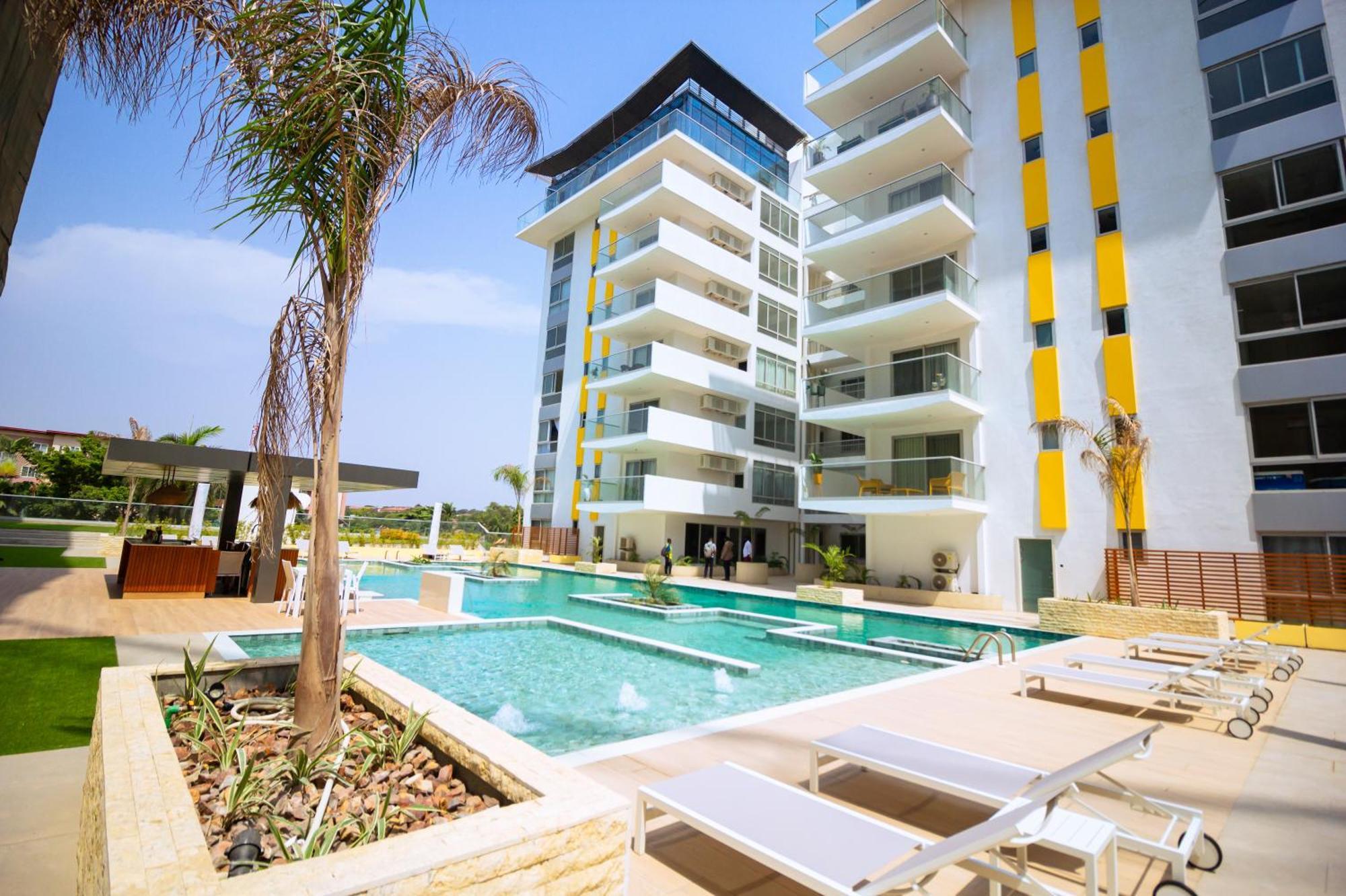 The Pavilion 1Bdr Luxury Apt أكرا المظهر الخارجي الصورة